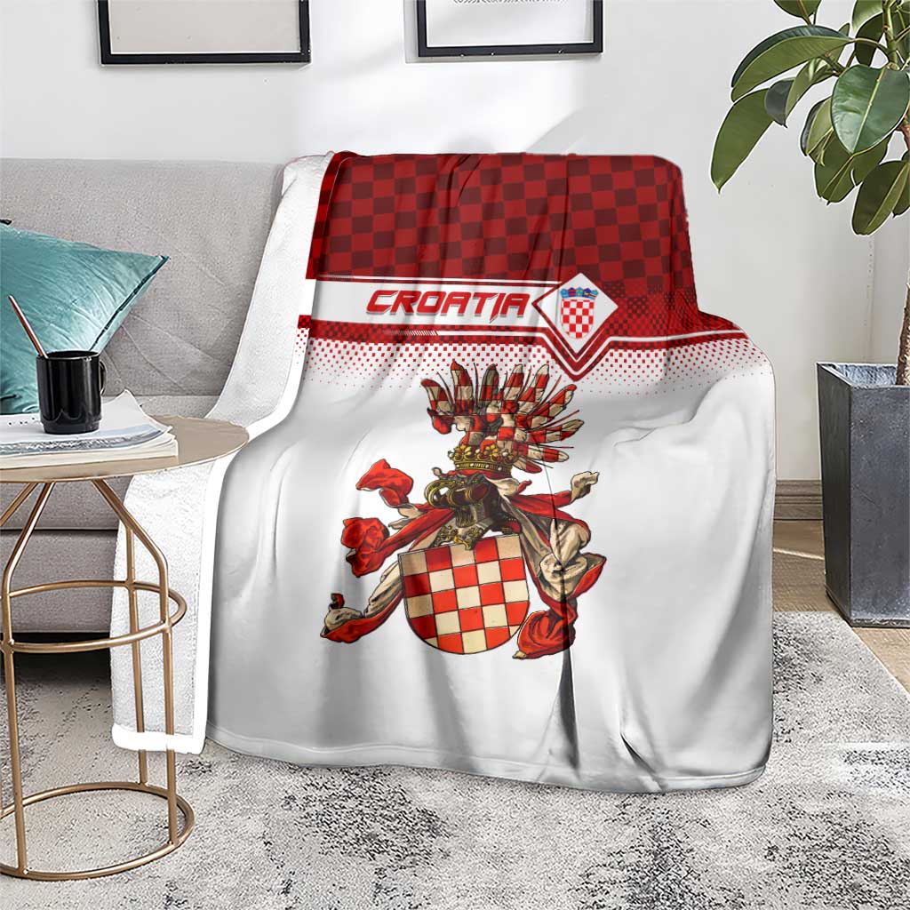 Croatia Blanket Vintage Coat Of Arms