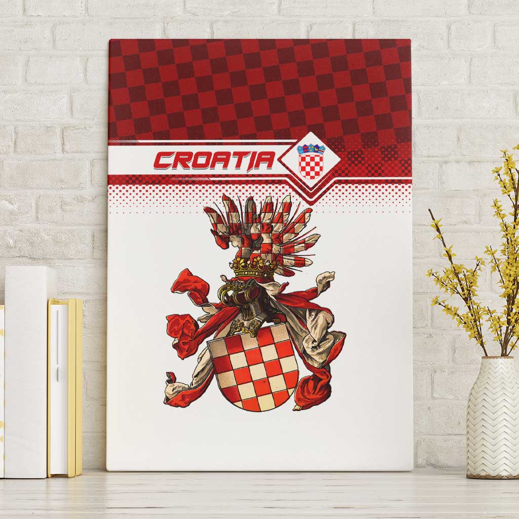 Croatia Canvas Wall Art Vintage Coat Of Arms - Wonder Print Shop