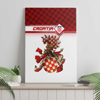 Croatia Canvas Wall Art Vintage Coat Of Arms - Wonder Print Shop