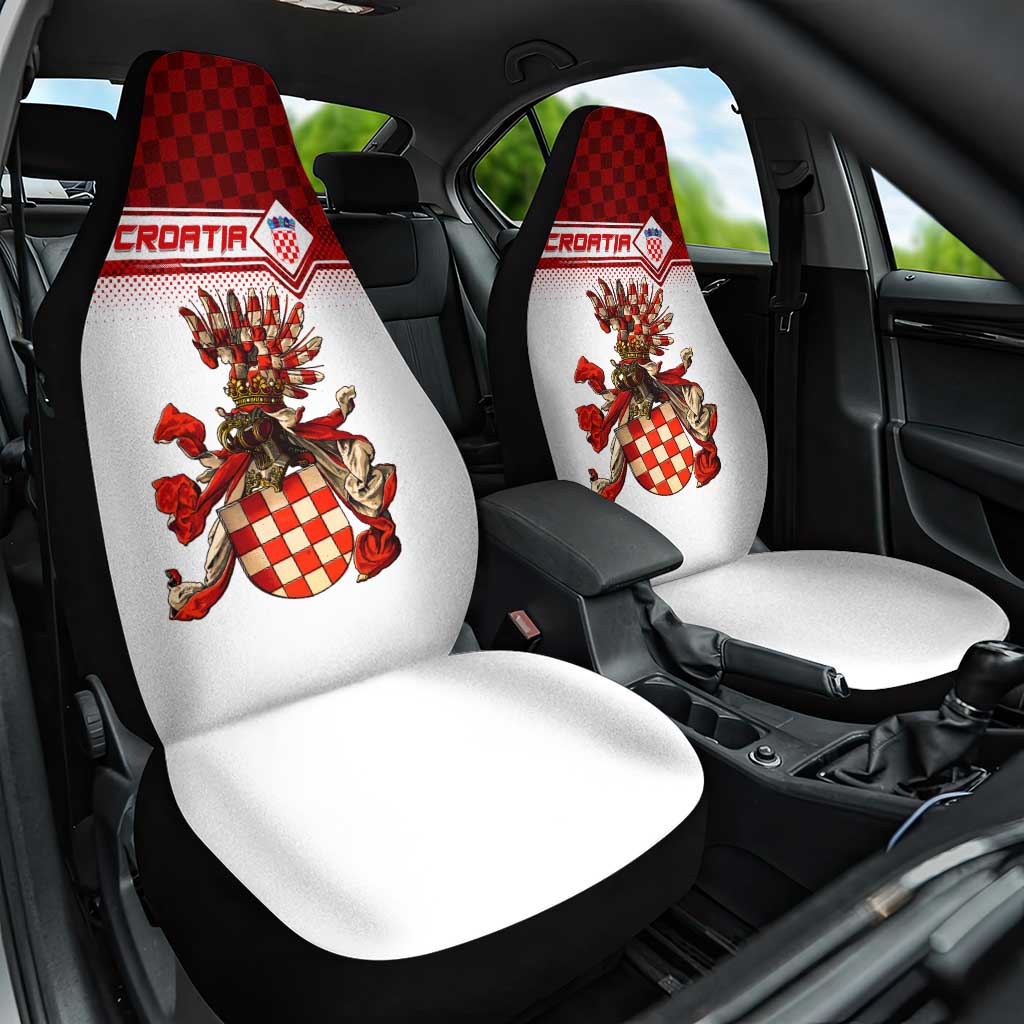 Croatia Car Seat Cover Vintage Coat Of Arms - Wonder Print Shop
