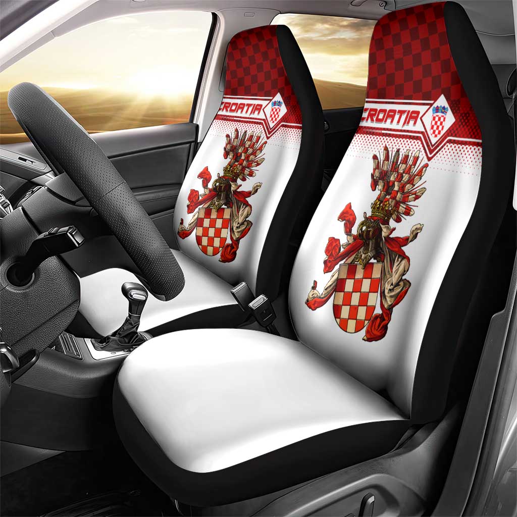 Croatia Car Seat Cover Vintage Coat Of Arms - Wonder Print Shop