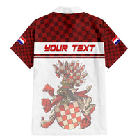 Personalized Croatia Family Matching Mermaid Dress and Hawaiian Shirt Vintage Coat Of Arms - Wonder Print Shop