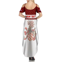 Personalized Croatia Family Matching Summer Maxi Dress and Hawaiian Shirt Vintage Coat Of Arms - Wonder Print Shop