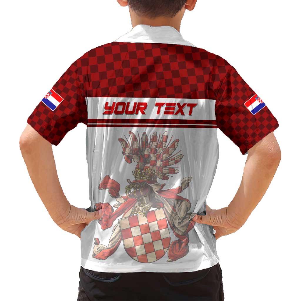 Personalized Croatia Family Matching Tank Maxi Dress and Hawaiian Shirt Vintage Coat Of Arms - Wonder Print Shop