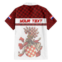 Personalized Croatia Hawaiian Shirt Vintage Coat Of Arms - Wonder Print Shop