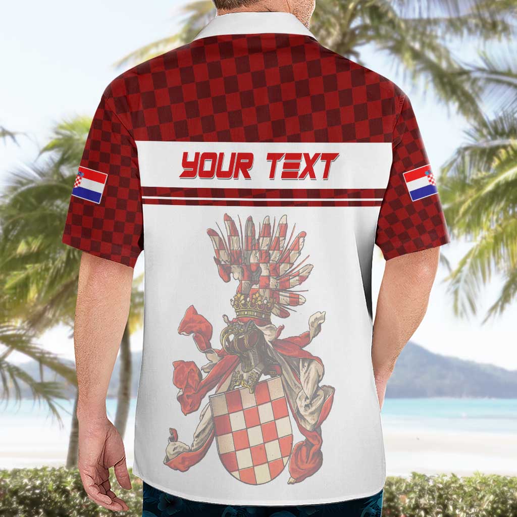 Personalized Croatia Hawaiian Shirt Vintage Coat Of Arms - Wonder Print Shop