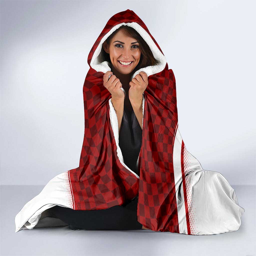 Croatia Hooded Blanket Vintage Coat Of Arms
