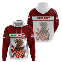 Personalized Croatia Hoodie Vintage Coat Of Arms - Wonder Print Shop