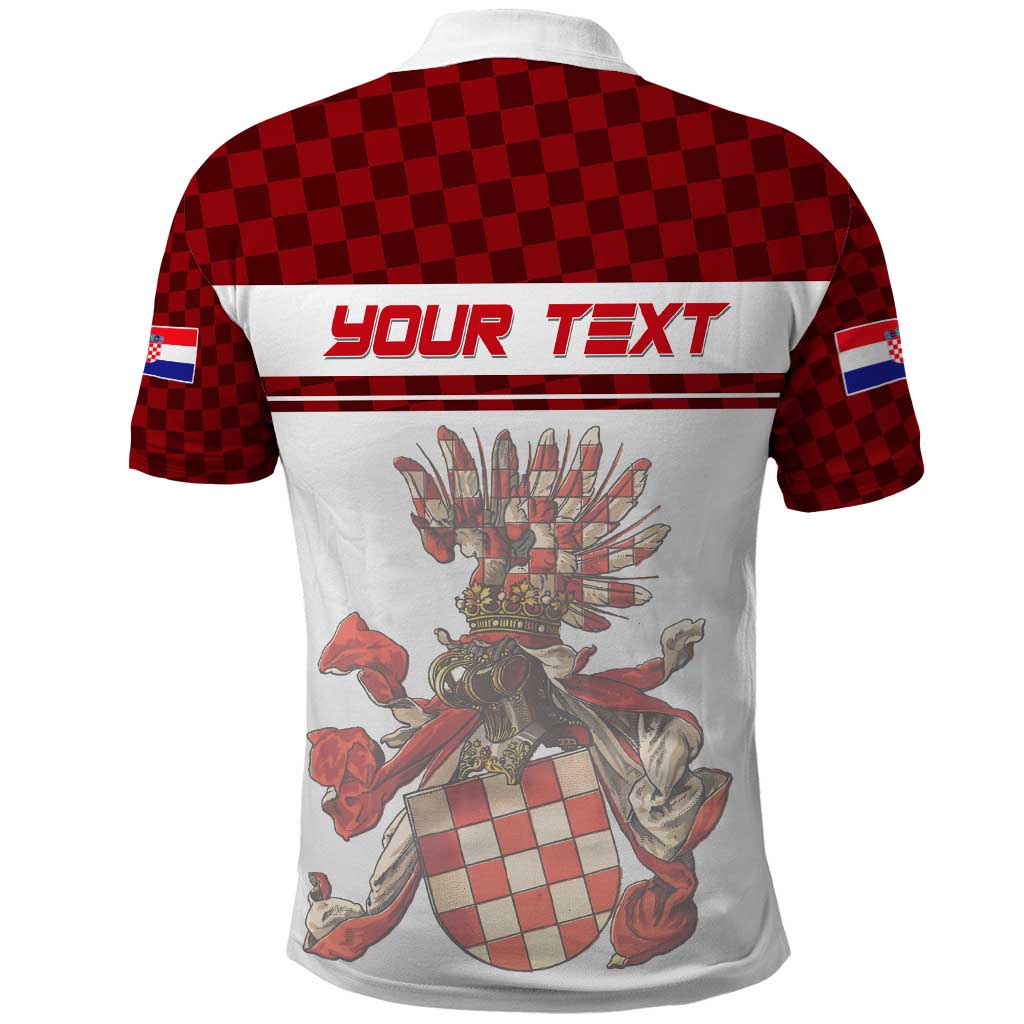 Personalized Croatia Polo Shirt Vintage Coat Of Arms - Wonder Print Shop