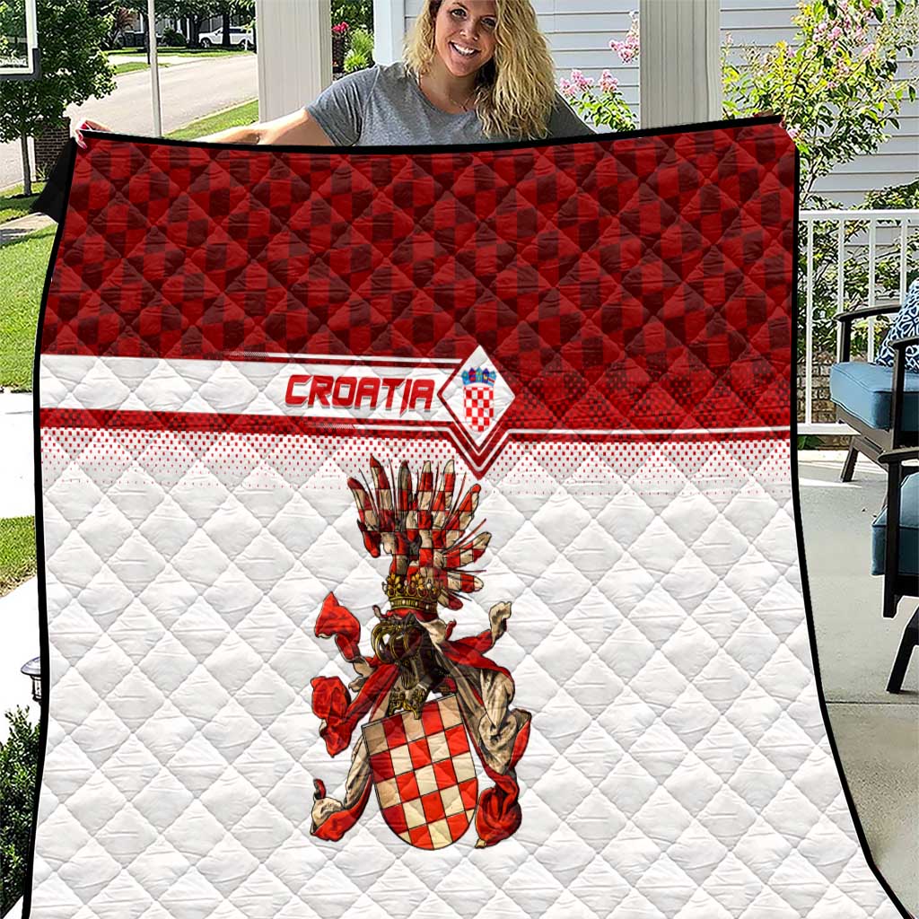 Croatia Quilt Vintage Coat Of Arms - Wonder Print Shop