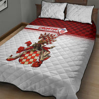 Croatia Quilt Bed Set Vintage Coat Of Arms - Wonder Print Shop