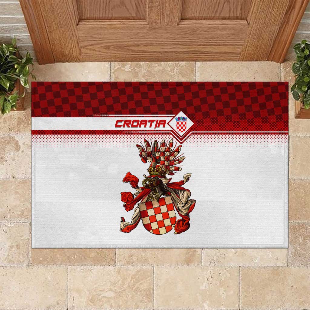 Croatia Rubber Doormat Vintage Coat Of Arms - Wonder Print Shop