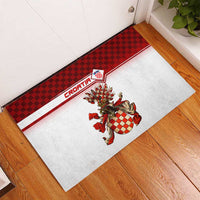 Croatia Rubber Doormat Vintage Coat Of Arms - Wonder Print Shop