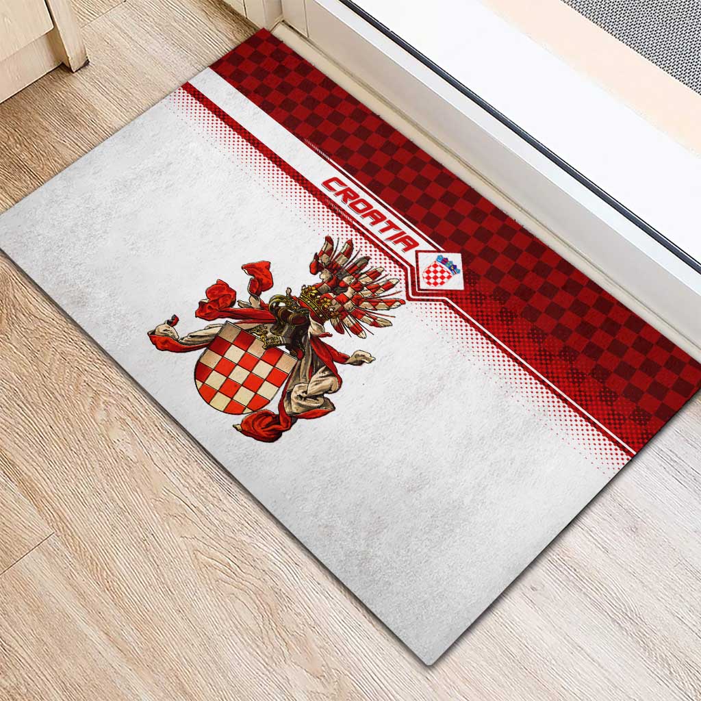 Croatia Rubber Doormat Vintage Coat Of Arms - Wonder Print Shop