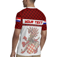 Personalized Croatia Rugby Jersey Vintage Coat Of Arms - Wonder Print Shop