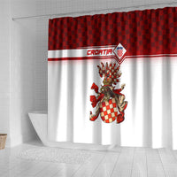 Croatia Shower Curtain Vintage Coat Of Arms