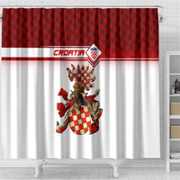 Croatia Shower Curtain Vintage Coat Of Arms