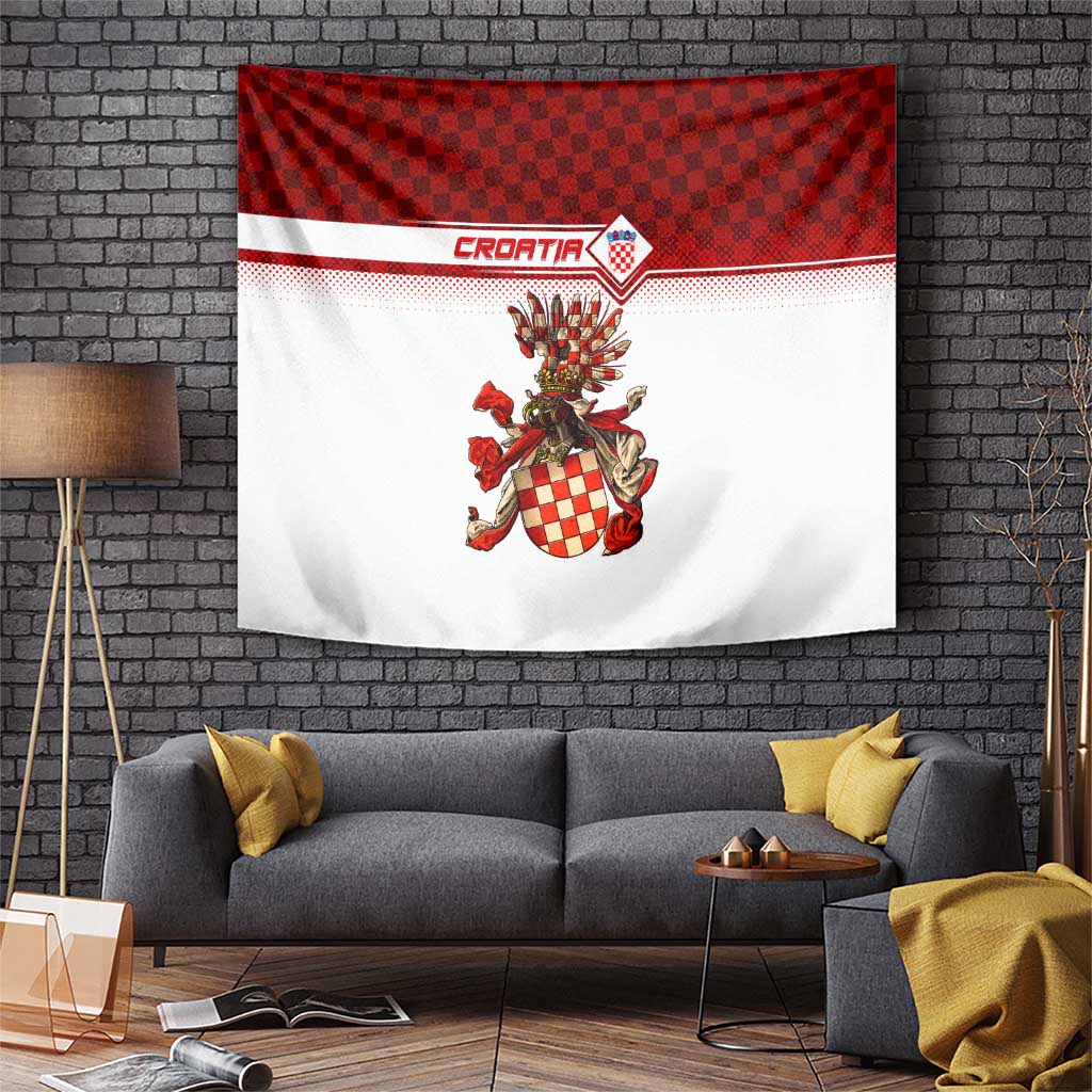 Croatia Tapestry Vintage Coat Of Arms - Wonder Print Shop