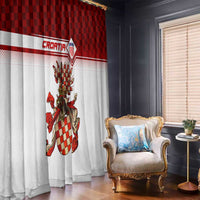 Croatia Window Curtain Vintage Coat Of Arms - Wonder Print Shop