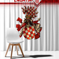 Croatia Window Curtain Vintage Coat Of Arms - Wonder Print Shop