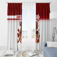 Croatia Window Curtain Vintage Coat Of Arms - Wonder Print Shop