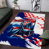 Croatian Knights Area Rug Hrvatska Coat Of Arms - Wonder Print Shop