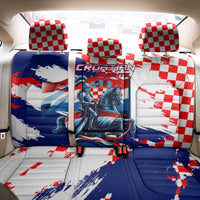 Croatian Knights Back Car Seat Cover Hrvatska Coat Of Arms - Wonder Print Shop
