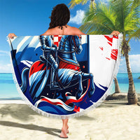 Croatian Knights Beach Blanket Hrvatska Coat Of Arms - Wonder Print Shop