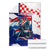 Croatian Knights Blanket Hrvatska Coat Of Arms
