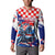 Personalized Croatian Knights Button Sweatshirt Hrvatska Coat Of Arms - Wonder Print Shop