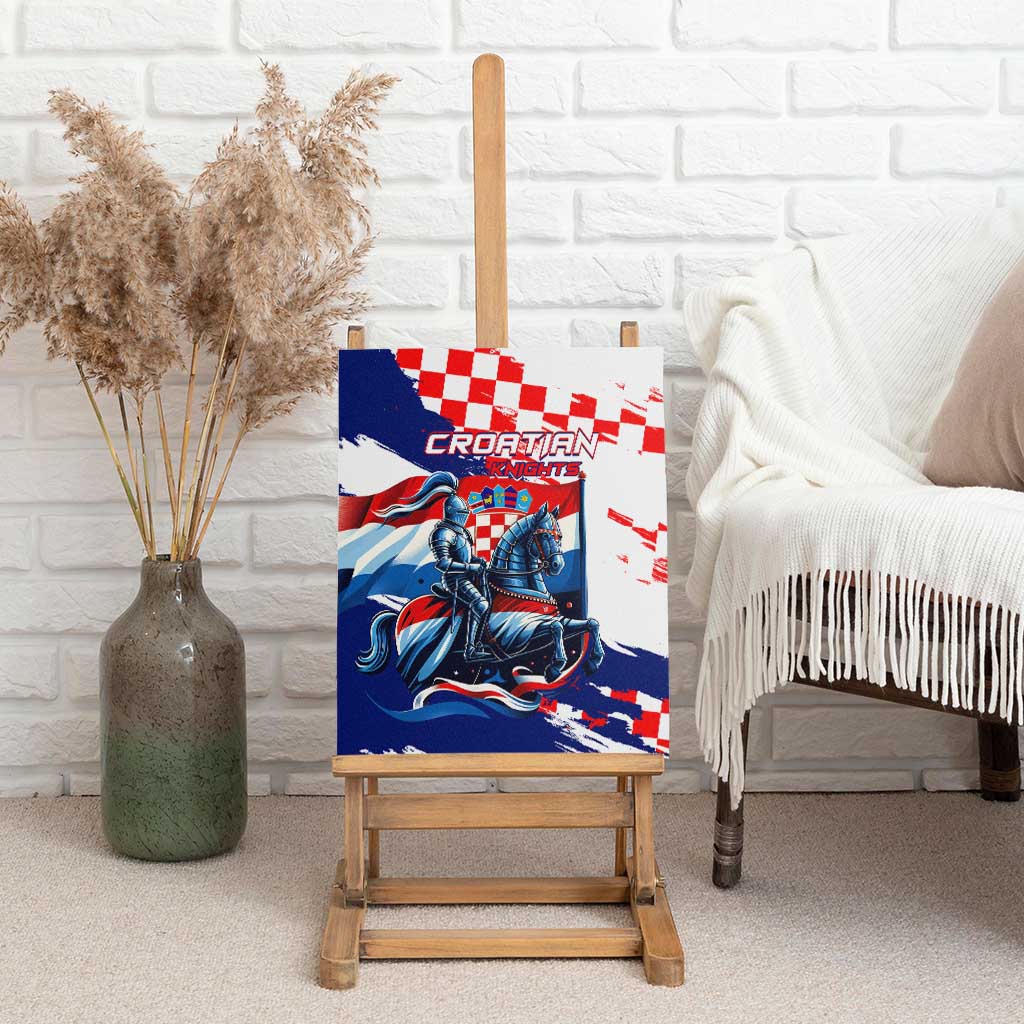 Croatian Knights Canvas Wall Art Hrvatska Coat Of Arms - Wonder Print Shop