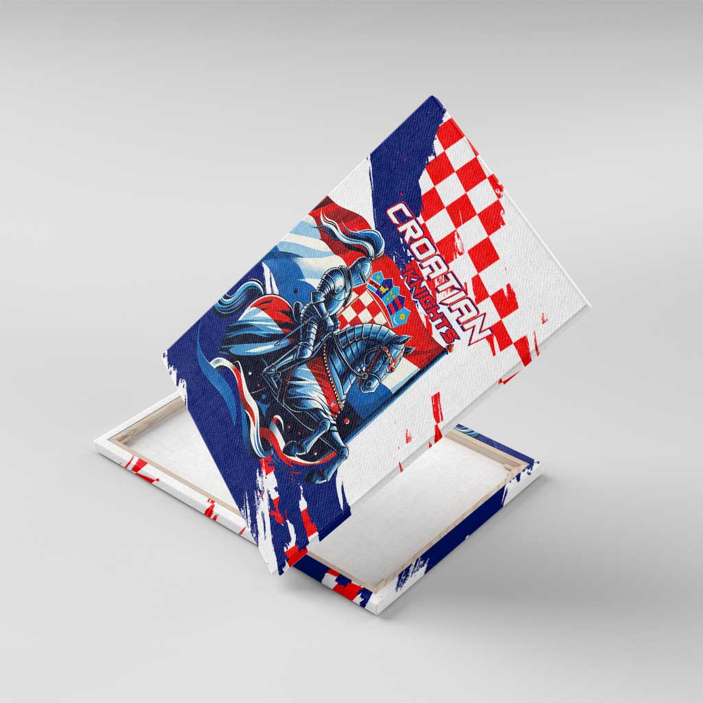 Croatian Knights Canvas Wall Art Hrvatska Coat Of Arms - Wonder Print Shop