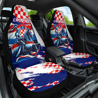 Croatian Knights Car Seat Cover Hrvatska Coat Of Arms - Wonder Print Shop