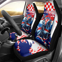 Croatian Knights Car Seat Cover Hrvatska Coat Of Arms - Wonder Print Shop