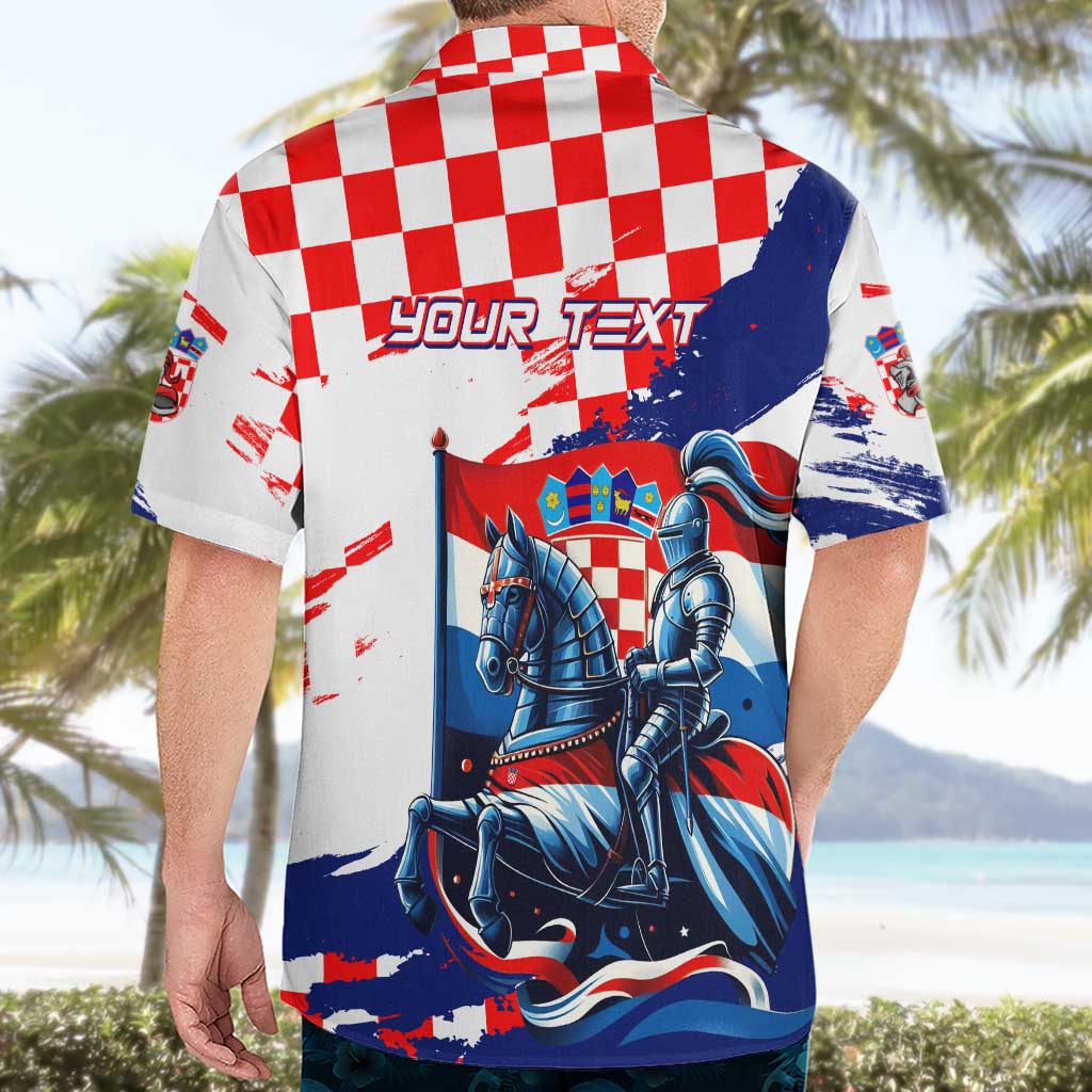 Personalized Croatian Knights Hawaiian Shirt Hrvatska Coat Of Arms - Wonder Print Shop