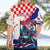 Personalized Croatian Knights Hawaiian Shirt Hrvatska Coat Of Arms - Wonder Print Shop