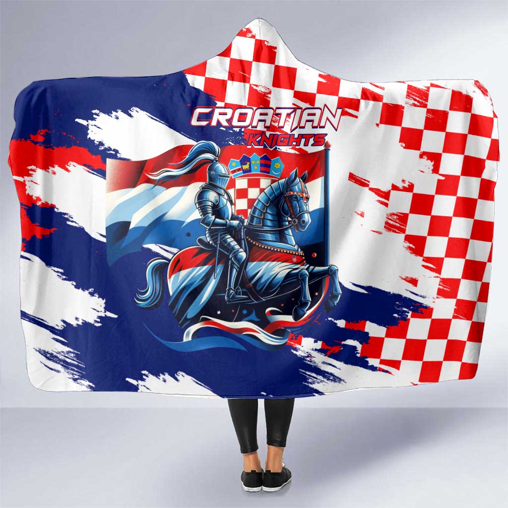 Croatian Knights Hooded Blanket Hrvatska Coat Of Arms