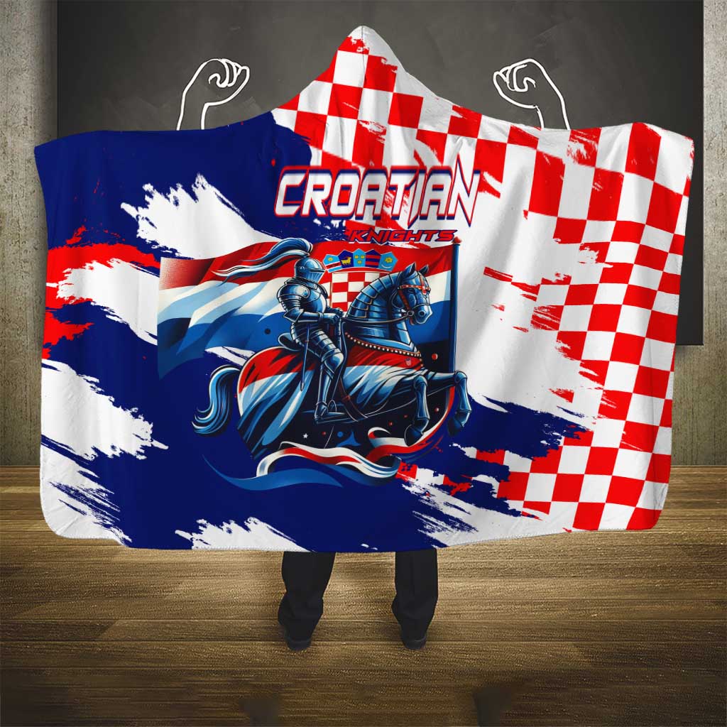 Croatian Knights Hooded Blanket Hrvatska Coat Of Arms