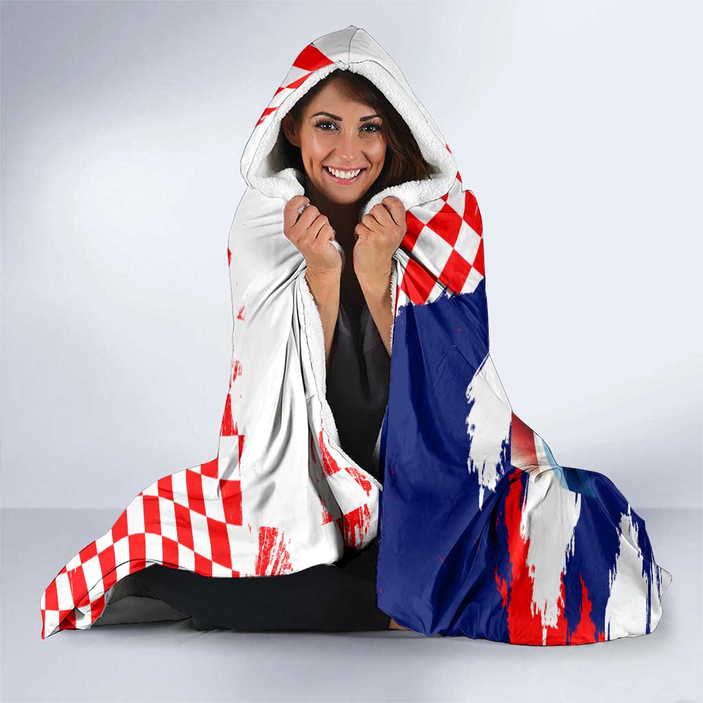 Croatian Knights Hooded Blanket Hrvatska Coat Of Arms