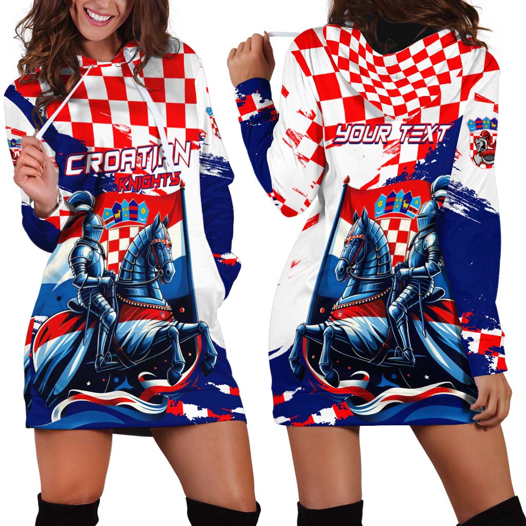 Personalized Croatian Knights Hoodie Dress Hrvatska Coat Of Arms - Wonder Print Shop