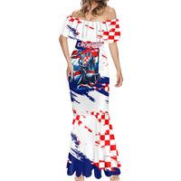 Personalized Croatian Knights Mermaid Dress Hrvatska Coat Of Arms - Wonder Print Shop