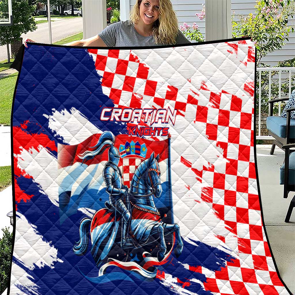 Croatian Knights Quilt Hrvatska Coat Of Arms - Wonder Print Shop