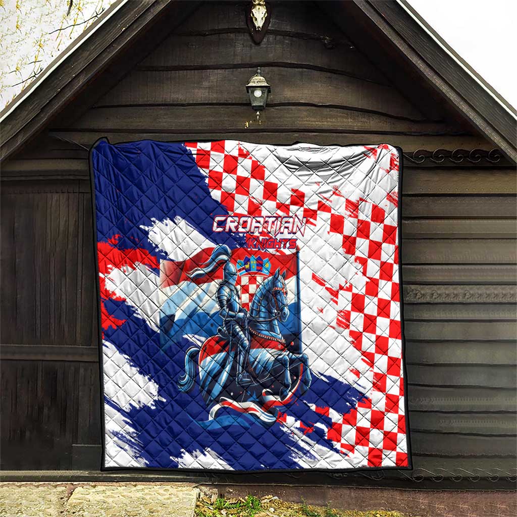 Croatian Knights Quilt Hrvatska Coat Of Arms - Wonder Print Shop