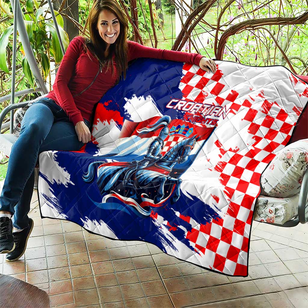 Croatian Knights Quilt Hrvatska Coat Of Arms - Wonder Print Shop