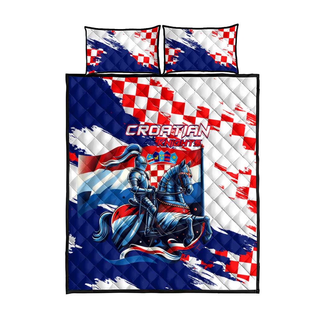 Croatian Knights Quilt Bed Set Hrvatska Coat Of Arms - Wonder Print Shop