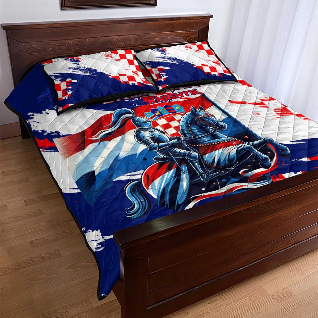 Croatian Knights Quilt Bed Set Hrvatska Coat Of Arms - Wonder Print Shop
