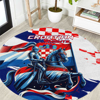 Croatian Knights Round Carpet Hrvatska Coat Of Arms