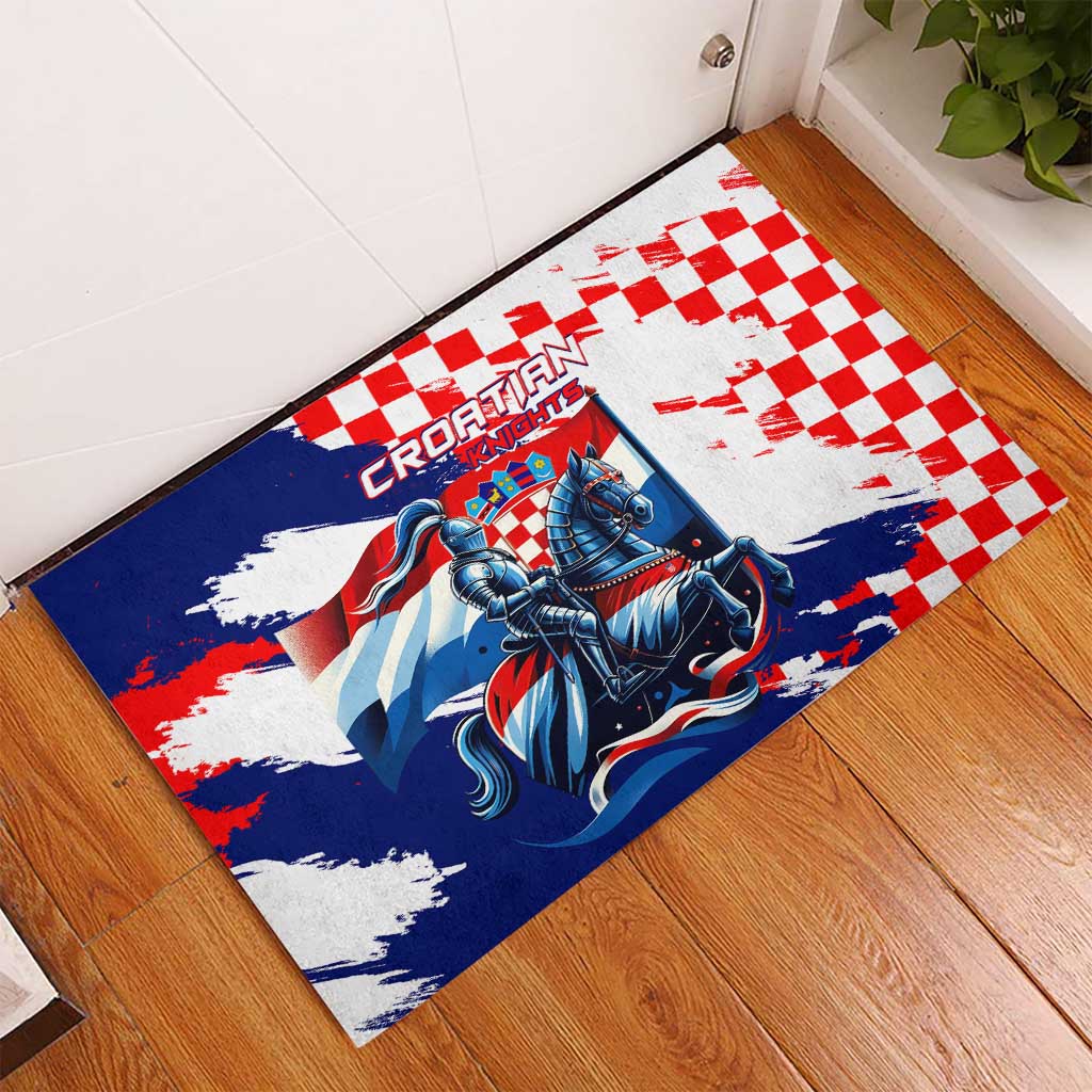 Croatian Knights Rubber Doormat Hrvatska Coat Of Arms - Wonder Print Shop