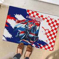 Croatian Knights Rubber Doormat Hrvatska Coat Of Arms - Wonder Print Shop