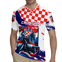 Personalized Croatian Knights Rugby Jersey Hrvatska Coat Of Arms - Wonder Print Shop